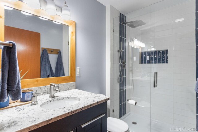 2973 Riley Ridge Rd, Holland, MI 49424 - bathroom with a shower stall and vanity