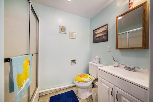 2759 Hemlock Rd, Quincy, MI 49082 - bathroom featuring a shower stall and vanity