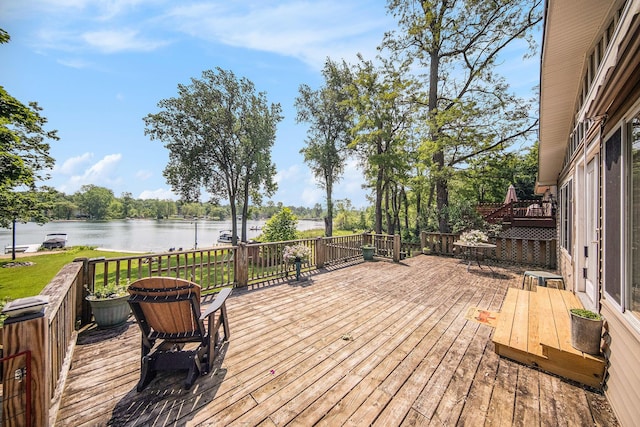 2759 Hemlock Rd, Quincy, MI 49082 - deck with a water view