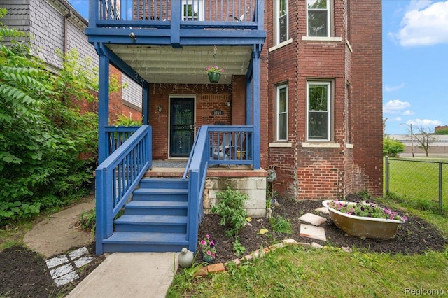 1769 W Warren Ave, Detroit, MI 48208 - entrance to property with brick siding and covered porch