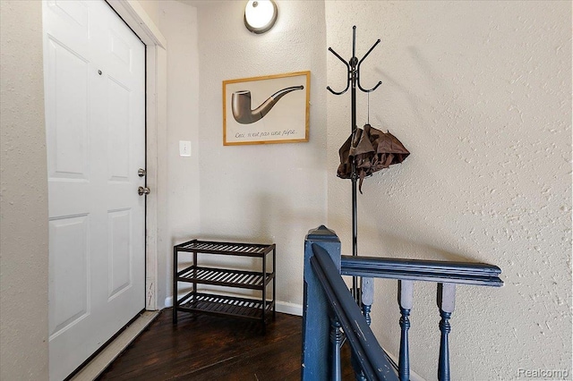 1769 W Warren Ave, Detroit, MI 48208 - foyer featuring hardwood / wood-style flooring and a textured wall