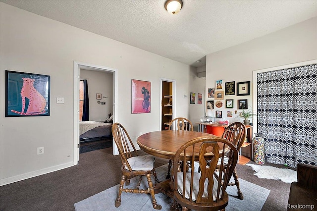 1769 W Warren Ave, Detroit, MI 48208 - dining area with carpet floors and a textured ceiling