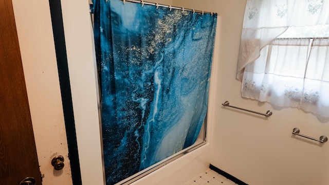 2250 Pray Rd, Charlotte, MI 48813 - full bathroom with curtained shower