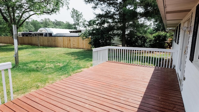 2250 Pray Rd, Charlotte, MI 48813 - view of wooden terrace