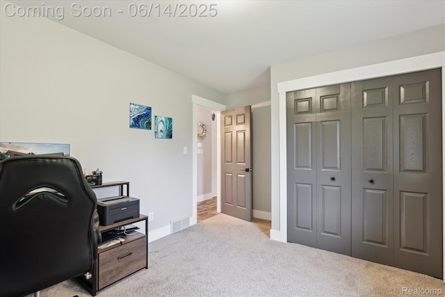 3328 S Vassar Rd, Burton, MI 48519 - office area featuring carpet flooring and baseboards