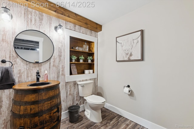 3328 S Vassar Rd, Burton, MI 48519 - bathroom with wood finished floors and vanity