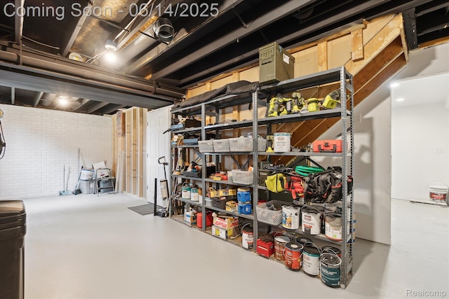 3328 S Vassar Rd, Burton, MI 48519 - view of unfinished basement