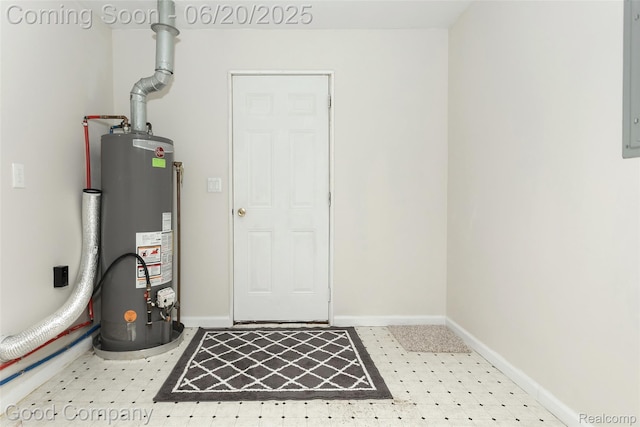 755 Robinwood St, Pontiac, MI 48340 - utility room featuring gas water heater