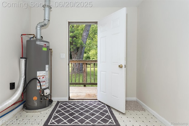 755 Robinwood St, Pontiac, MI 48340 - utility room with gas water heater