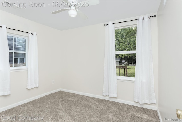 755 Robinwood St, Pontiac, MI 48340 - unfurnished room featuring carpet and a ceiling fan