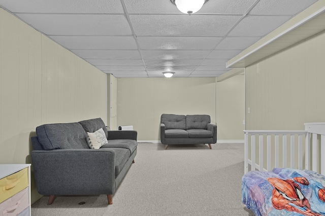 8475 Homerich Ave SW, Byron Center, MI 49315 - carpeted bedroom featuring a paneled ceiling and baseboards