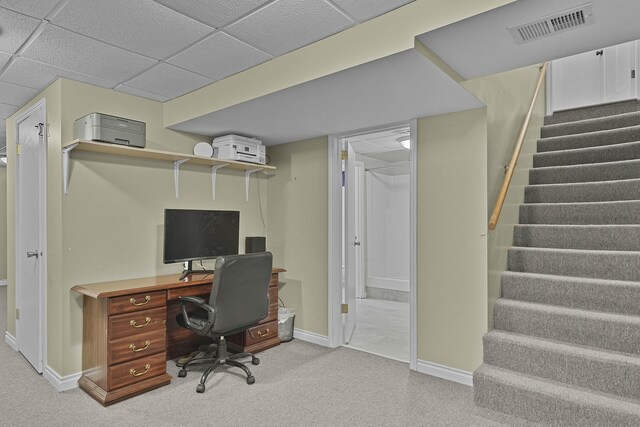 8475 Homerich Ave SW, Byron Center, MI 49315 - home office with baseboards and light carpet