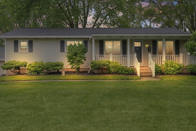 8475 Homerich Ave SW, Byron Center, MI 49315 - ranch-style house featuring a porch and a front yard