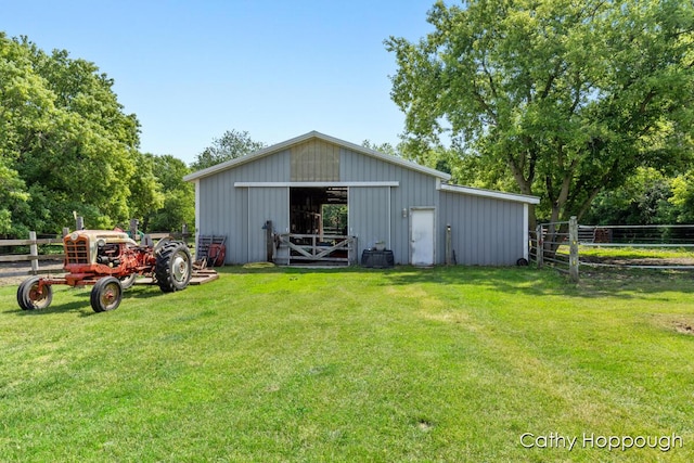 3119 S Hillman Rd, Sidney, MI 48885 - view of pole building with an exterior structure
