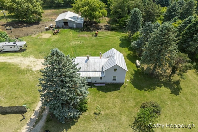 3119 S Hillman Rd, Sidney, MI 48885 - aerial view of property and surrounding area