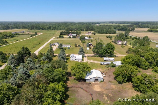 3119 S Hillman Rd, Sidney, MI 48885 - overview of rural landscape