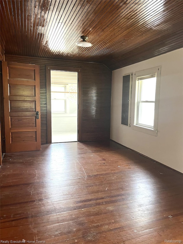 1209 Miller St, Port Huron, MI 48060 - unfurnished room with hardwood / wood-style flooring and wood ceiling