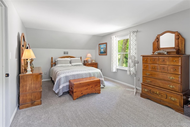 20551 Elwell Rd, Belleville, MI 48111 - bedroom featuring carpet and vaulted ceiling