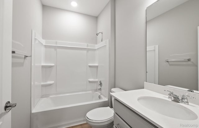 3045 Sheffield Cir, Clarkston, MI 48346 - bathroom with vanity,  shower combination, and recessed lighting