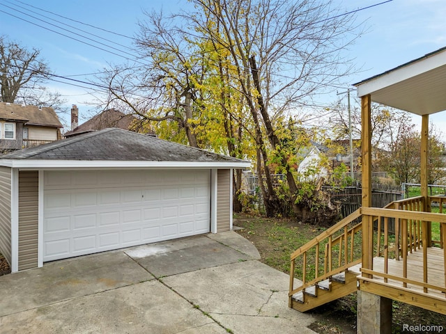 3297 Taylor St, Detroit, MI 48206 - view of detached garage