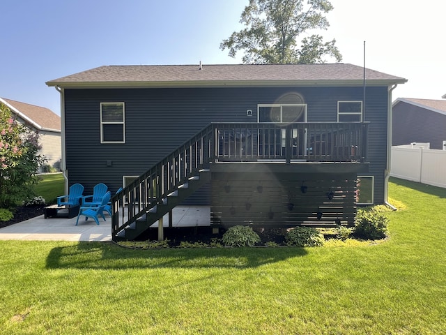 2650 Eagle Rdg, Muskegon, MI 49444 - back of house with a patio and stairs