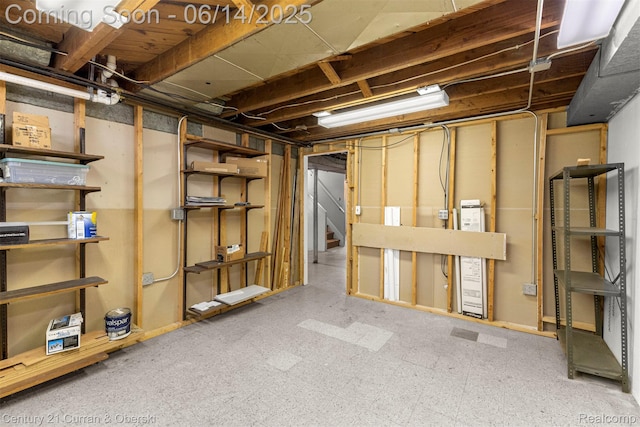 30345 Rush St, Garden City, MI 48135 - unfinished below grade area with tile patterned floors