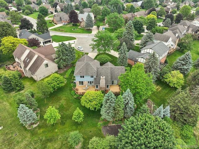 2138 Kennedy Dr, Rochester Hills, MI 48309 - aerial perspective of suburban area