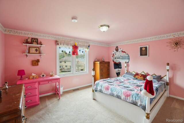 2138 Kennedy Dr, Rochester Hills, MI 48309 - carpeted bedroom with baseboards