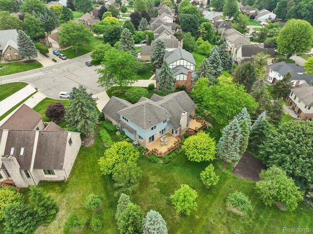 2138 Kennedy Dr, Rochester Hills, MI 48309 - aerial view of residential area