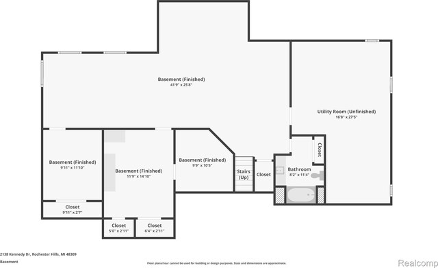 2138 Kennedy Dr, Rochester Hills, MI 48309 - view of home floor plan