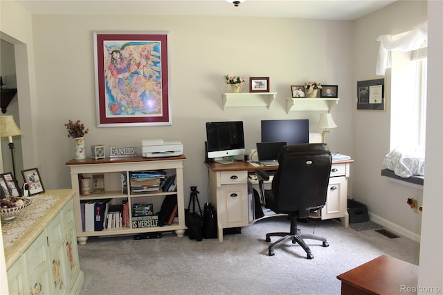 14361 Blue Heron Dr, Fenton, MI 48430 - office featuring carpet and baseboards