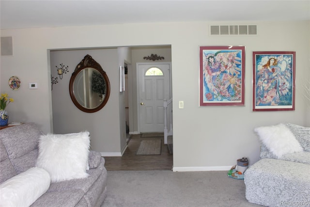 14361 Blue Heron Dr, Fenton, MI 48430 - entryway featuring baseboards and carpet flooring