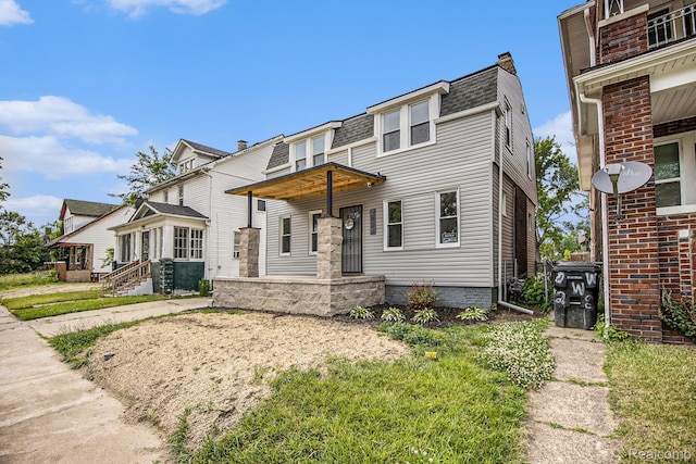 2934 Virginia Park St, Livonia, MI 48206 - view of front of home featuring roof with shingles and mansard roof