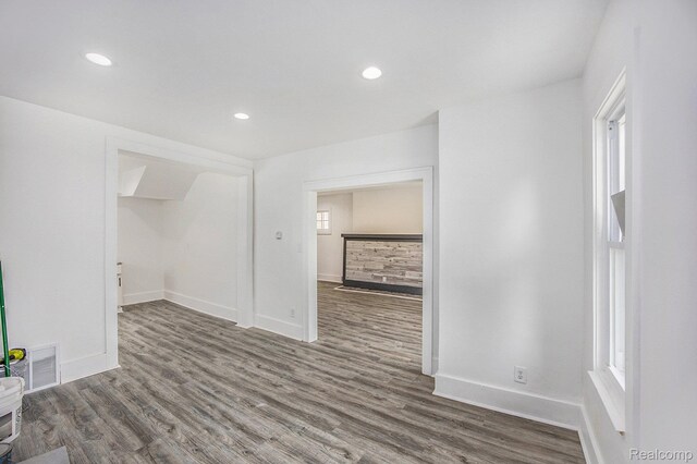 2934 Virginia Park St, Livonia, MI 48206 - unfurnished room featuring wood finished floors and recessed lighting