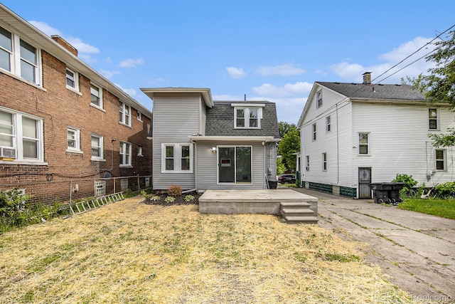 2934 Virginia Park St, Livonia, MI 48206 - rear view of house featuring a shingled roof and a wooden deck