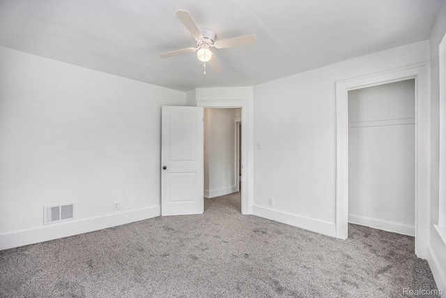 2934 Virginia Park St, Livonia, MI 48206 - unfurnished bedroom with carpet floors, ceiling fan, and a closet