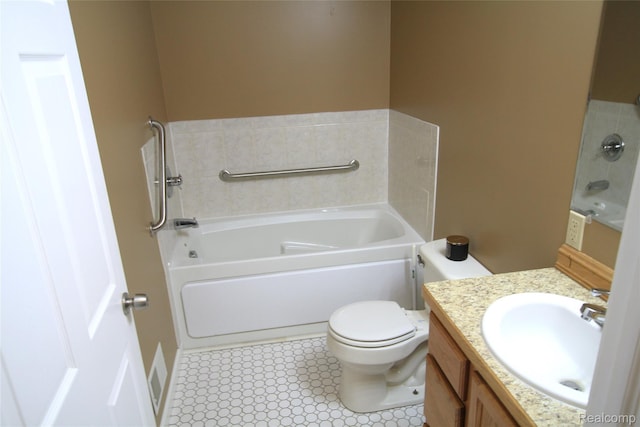12850 E Rd, Burt, MI 48417 - bathroom with a garden tub and vanity