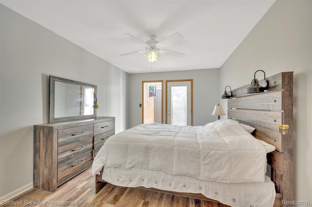 210 Mary St, Flushing, MI 48433 - bedroom featuring light wood-style floors and ceiling fan