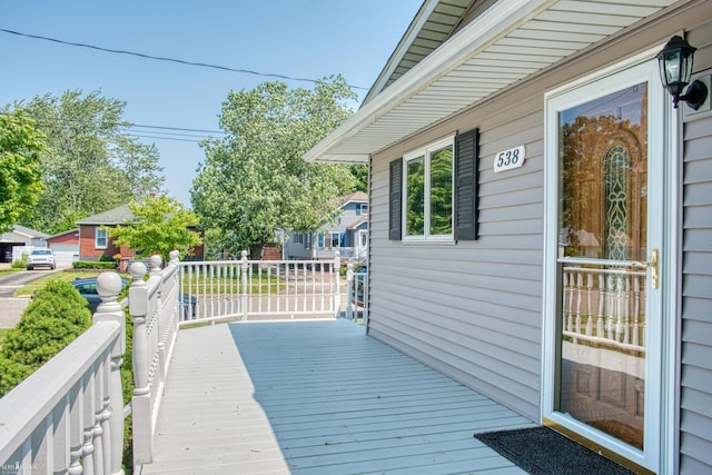 538 Dimmick St, Owosso, MI 48867 - view of wooden terrace