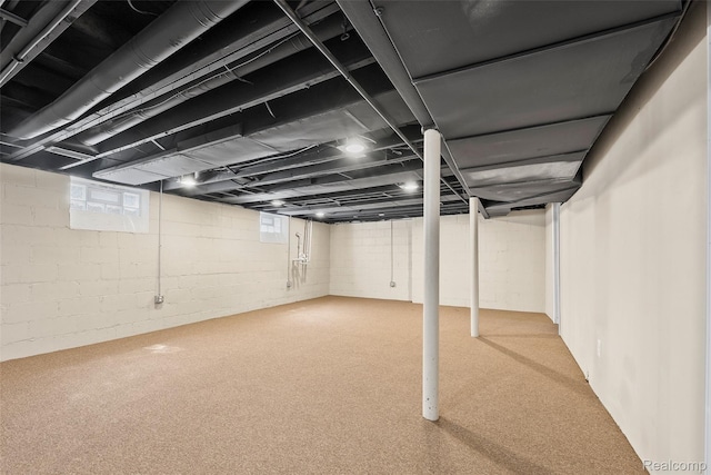 17384 Snowden St, Detroit, MI 48235 - below grade area featuring carpet flooring