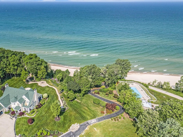 7251 Beverly Dr, South Haven, MI 49090 - aerial overview of property's location with expansive coastline