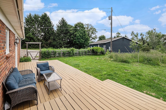 8175 Chamberlin Rd, Dexter, MI 48130 - view of wooden deck