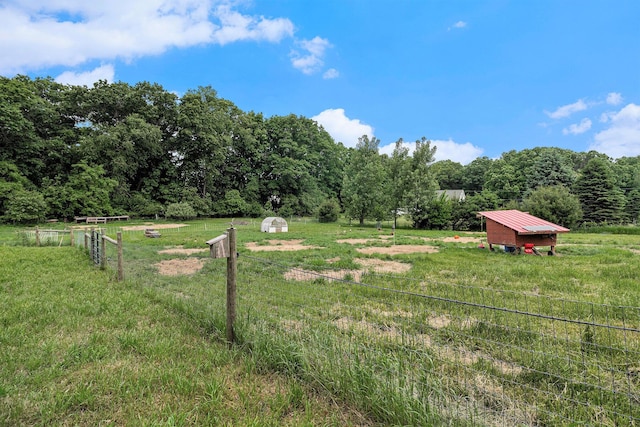 8175 Chamberlin Rd, Dexter, MI 48130 - view of yard featuring a view of countryside