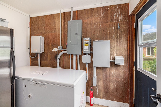 8175 Chamberlin Rd, Dexter, MI 48130 - utility room featuring electric panel