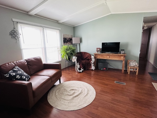 5355 Meadowmoor Dr NE, Belmont, MI 49306 - living area with vaulted ceiling and wood finished floors