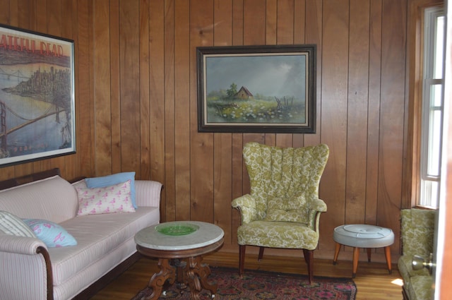 517 Winchester Ave, Saint Joseph, MI 49085 - sitting room with wood finished floors and wood walls