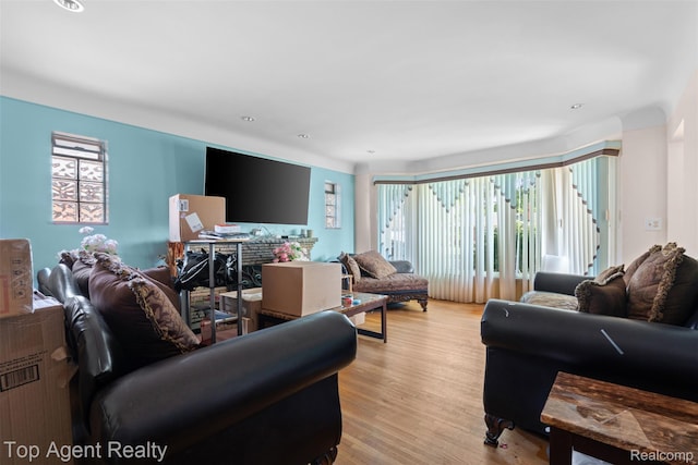 17090 Collinson Ave, Eastpointe, MI 48021 - living area featuring light wood-style floors