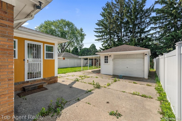 17090 Collinson Ave, Eastpointe, MI 48021 - detached garage featuring driveway