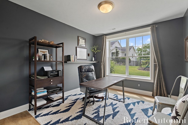 3794 Lake Birch St NE, Grand Rapids, MI 49525 - office space featuring wood finished floors and baseboards