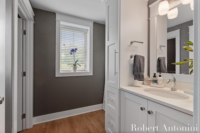 3794 Lake Birch St NE, Grand Rapids, MI 49525 - bathroom with vanity and wood finished floors